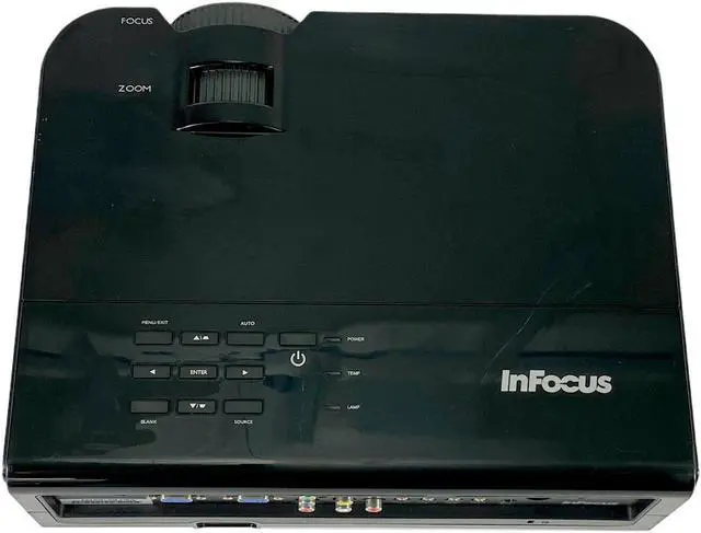 Alt view image 5 of 6 - InFocus IN3124 DLP Projector 4800 ANSI 3D 1080p HDMI SP-LAMP-078 w/Accessories