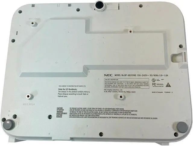 Alt view image 4 of 4 - NEC M353WS DLP Projector Short-Throw 1080p 3D 3500 ANSI WXGA Conference bundle