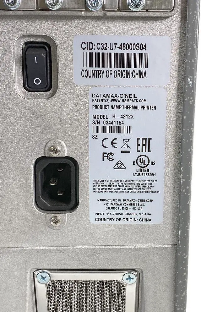 Alt view image 7 of 7 - Datamax-O'Neil H-4212X Label Printer Wireless 802.11b/g LAN USB C32-U7-48000S04