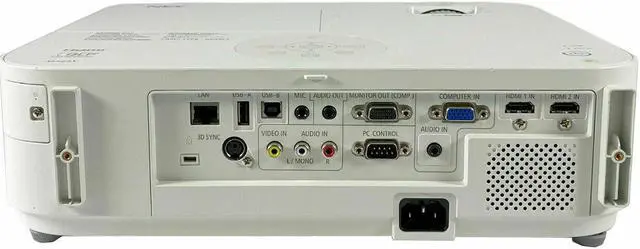 Alt view image 2 of 5 - NEC NP-M322X 3200 ANSI DLP Projector 3D for Ceiling Hanging Installation Flat Surface Bundle