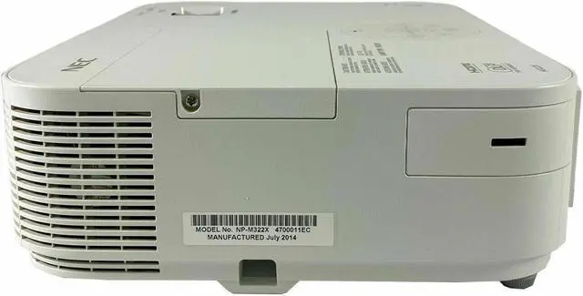 Alt view image 3 of 5 - NEC NP-M322X 3200 ANSI DLP Projector 3D for Ceiling Hanging Installation Flat Surface Bundle