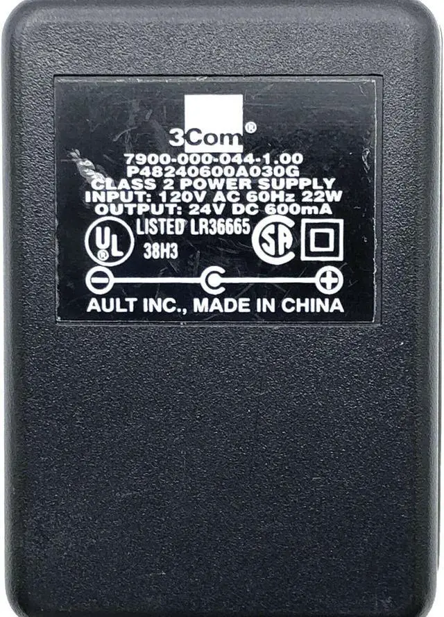 Alt view image 4 of 7 - Genuine 3Com P48240600A030G 120V 22W AC 24V 600mA AC Adapter 7900-000-044-1.00