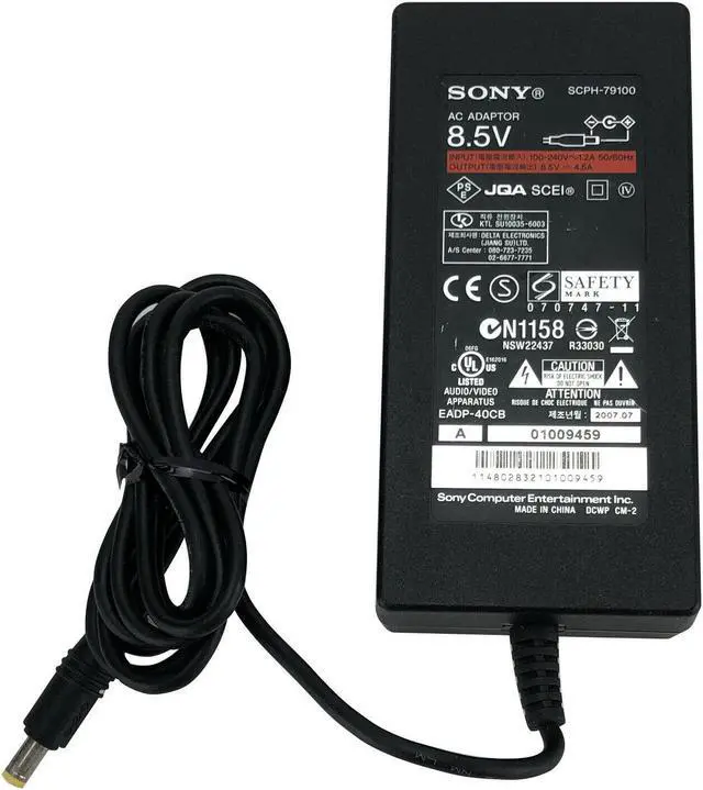 Alt view image 4 of 4 - Genuine Sony SCPH-79100 AC Adapter Charger Power Supply W/P.Cord