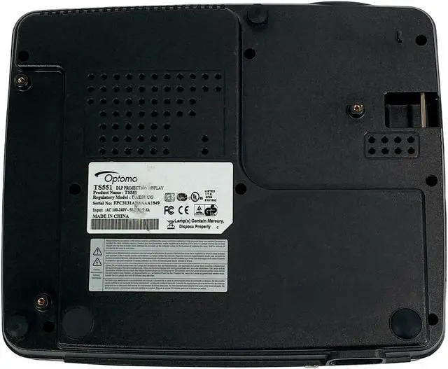 Alt view image 7 of 7 - Optoma TS551 DLP Projector 2800 ANSI DAESUUG HD 1080p 3D Portable HDMI with Accessories Bundle (Power Cable, HDMI Cable, Remote)