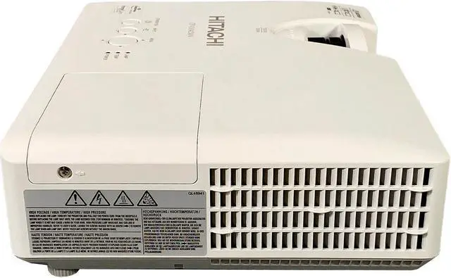 Alt view image 5 of 7 - Hitachi CP-X3042WN 3LCD Projector 3200 ANSI HD 1080p Widescreen for Home Theater and Presentations Multipurpose Use with Accessories Bundle (Power Cable, HDMI Cable, Remote)