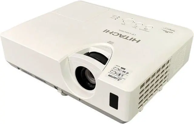Alt view image 2 of 7 - Hitachi CP-X3042WN 3LCD Projector 3200 ANSI HD 1080p Widescreen for Home Theater and Presentations Multipurpose Use with Accessories Bundle (Power Cable, HDMI Cable, Remote)