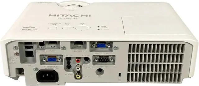 Alt view image 3 of 7 - Hitachi CP-X3042WN 3LCD Projector 3200 ANSI HD 1080p Widescreen for Home Theater and Presentations Multipurpose Use with Accessories Bundle (Power Cable, HDMI Cable, Remote)