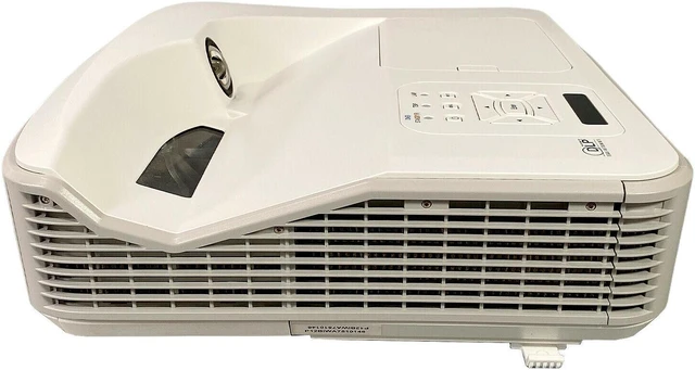 Alt view image 3 of 7 - Boxlight P12 BIW DLP Projector WXGA Ultra Short Throw Full HD 3D 1080p with Accessories