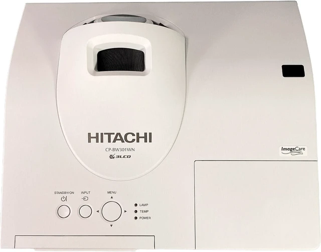 Alt view image 6 of 7 - Hitachi CP-BW301WN 3LCD Short-Throw Projector 3000 Lumens CLO HD 1080p WXGA HDMI