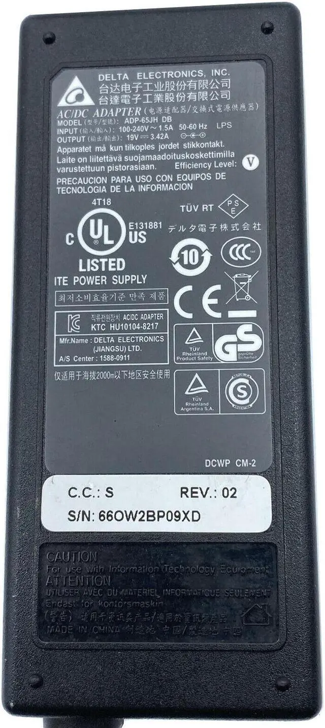 Alt view image 5 of 5 - Genuine Delta AC Adapter For Asus VivoPC VM60 VM62 Power Supply w/PC OEM