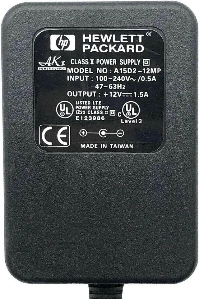 Alt view image 5 of 5 - Genuine HP AC Adapter Class II Power Supply A15D2-12MP 12V 1.5A OEM