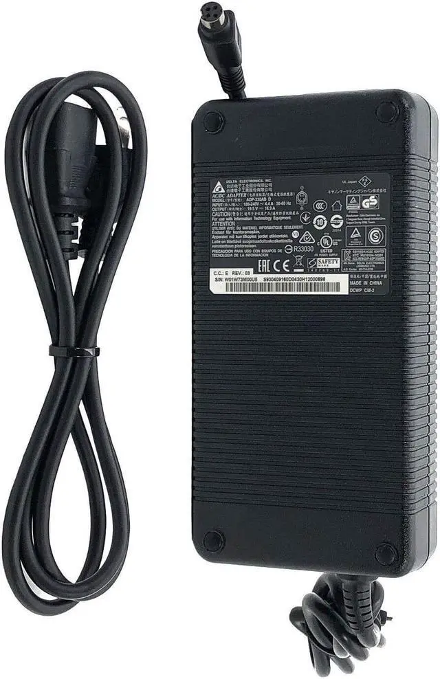 Main image of Delta 4-Hole Plug AC/DC Adapter ADP-330AB D 230Watt 19.5V w/PC OEM Original To Fit MSI GT62VR 7RE Dominator Pro GTX1070
