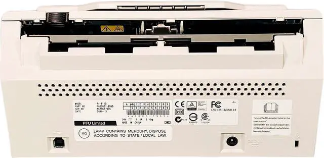 Alt view image 5 of 7 - Fujitsu Fi-6110 Color Duplex Document Scanner USB 2.0 w/Bundle