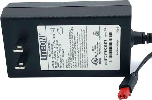 Main image of Genuine Liteon PB-1250-8ES1 AC Adapter 12V 2.1A Power Supply 2-Pin W/Cord OEM