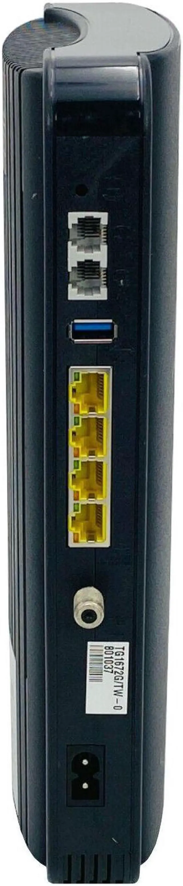 Alt view image 6 of 7 - Arris TG1672G Touchstone Telephony Gateway Wi-Fi 2.4GHz 5.0GHz Modem Router w/PC