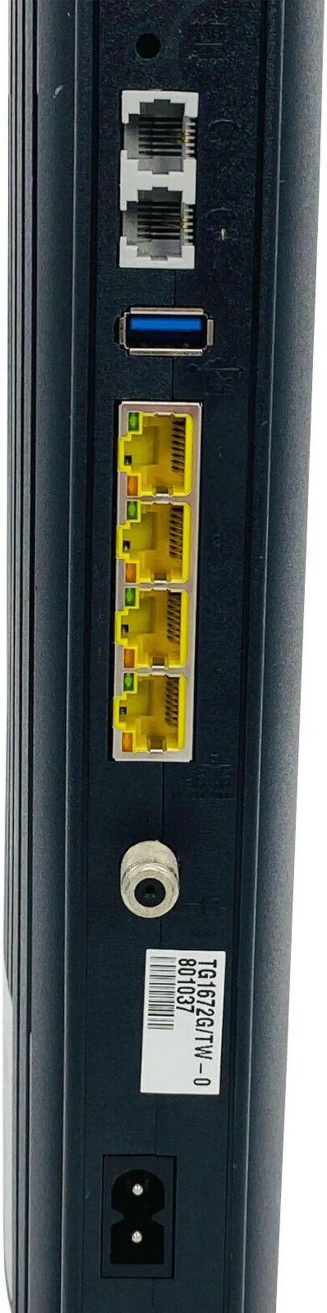 Alt view image 7 of 7 - Arris TG1672G Touchstone Telephony Gateway Wi-Fi 2.4GHz 5.0GHz Modem Router w/PC