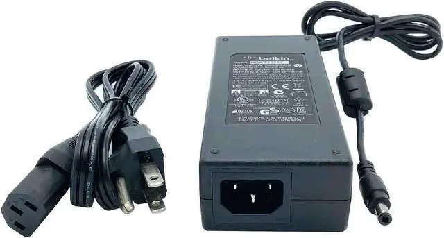 Alt view image 4 of 6 - Genuine Belkin PDN-80-01 Thunderbolt Express Dock 2 Power Supply Black w/P.Cord
