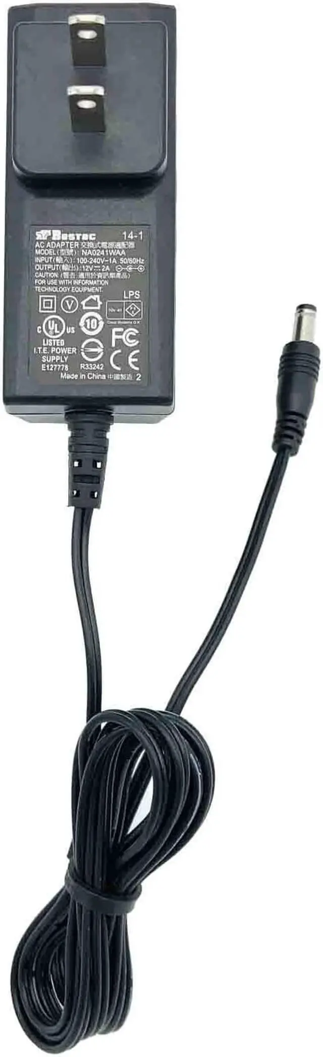 Main image of New OEM Bestec Power Supply NA0241WAA 12V 2A 24W AC Adapter 5.0x2.1mm E127778