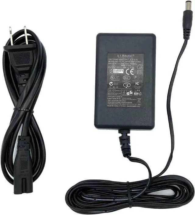 Main image of Genuine US Robotics DP15-1501200B3 AC/DC Power Supply Adapter 15V 0.8A 12W w/PC