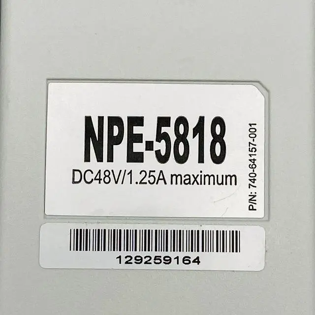 Alt view image 7 of 7 - Genuine 48V Ruckus Wireless PoE Adapter NPE-5818 P/N 740-64157-001 wo/AC Adapter