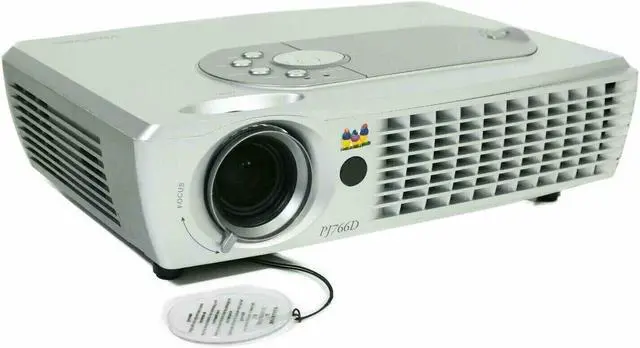 Alt view image 2 of 7 - ViewSonic PJ766D DLP Projector 2500 ANSI HD 1080i HDMI-adapter w/Accessories