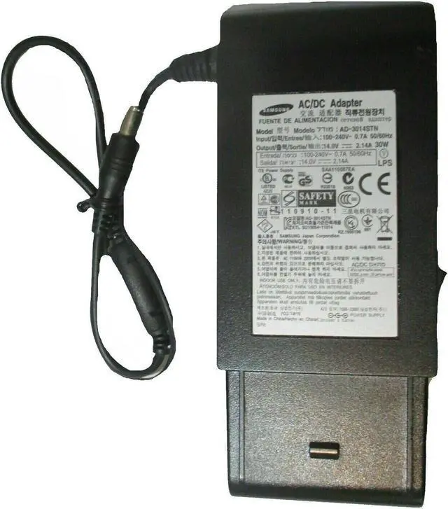 Alt view image 3 of 6 - NEW Genuine AC DC Adapter Samsung S20B350H S22B300B S22B310B S22A460 LED w/PC