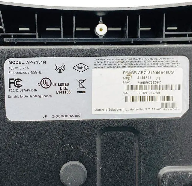 Alt view image 7 of 7 - Brocade AP-7131N 802.11n 300 Mbps Wireless Access Point PoE BR-AP7131N66E48US