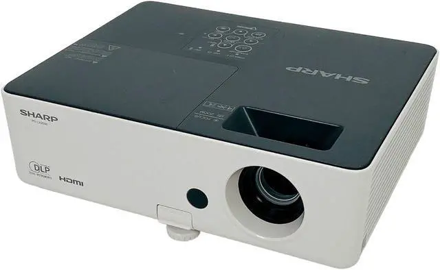 Alt view image 2 of 7 - Sharp PG-LX2000 DLP Projector Portable 2800 Lumens Full HD HDMI w/Bundle