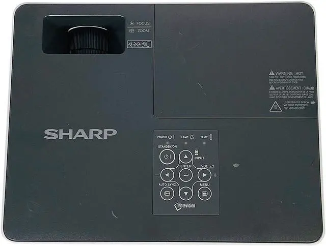 Alt view image 7 of 7 - Sharp PG-LX2000 DLP Projector Portable 2800 Lumens Full HD HDMI w/Bundle