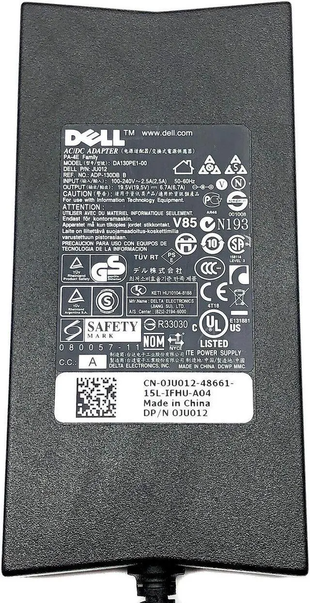 Alt view image 2 of 7 - NEW 130W Dell OEM AC Adapter For Inspiron 15R N5010 N5110 15RM Charger w/Cord