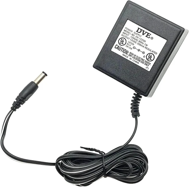 Main image of Genuine 2.4W DVE AC DC Wall Power Supply 12VDC 200mA Model DV-1220R OEM