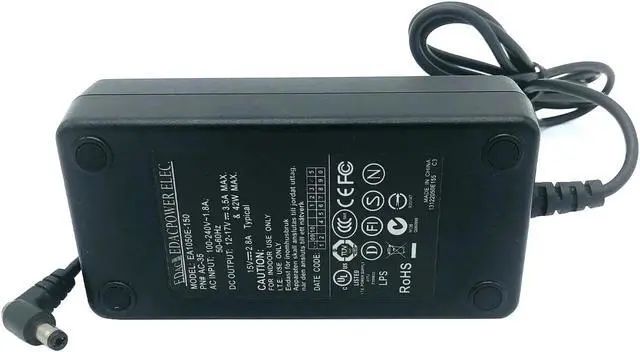 Alt view image 2 of 5 - Genuine Edac EA1050E-150 AC/DC Adapter 15V 2.8A Power Supply 5.5x2.1mm w/Cord