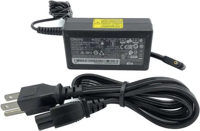 Alt view image 7 of 7 - Genuine Chicony A18-065N3A AC Power Supply Adapter A065R178P 19V 3.42 w/Cord