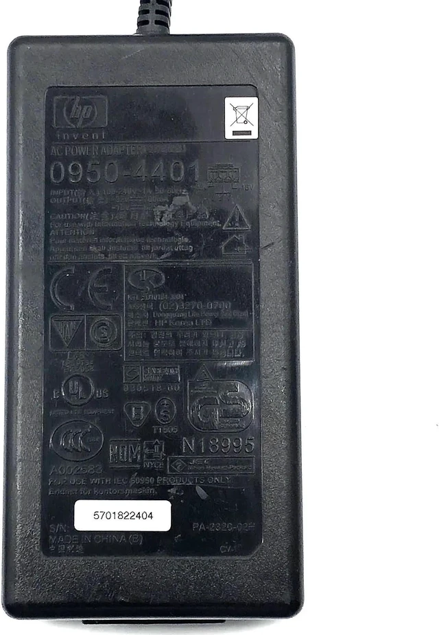 Alt view image 2 of 6 - Genuine HP AC DC Adapter Model 0950-4401 0950-4400 32V 700mA (0.7A) w/Cord OEM