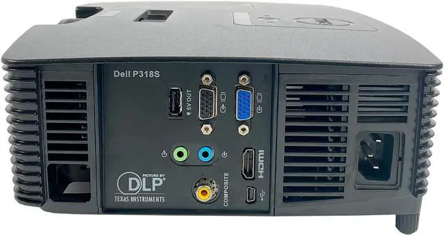 Alt view image 2 of 7 - Dell P318S DLP Projector 3200 ANSI PC 3D Ready HDMI Conference Room w/Bundle