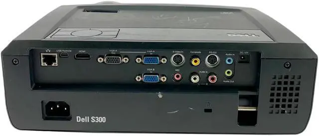 Alt view image 2 of 5 - Dell S300 DLP Short-Throw Projector for Home Theater Games 2200 ANSI HD 3D HDMI w/Remote