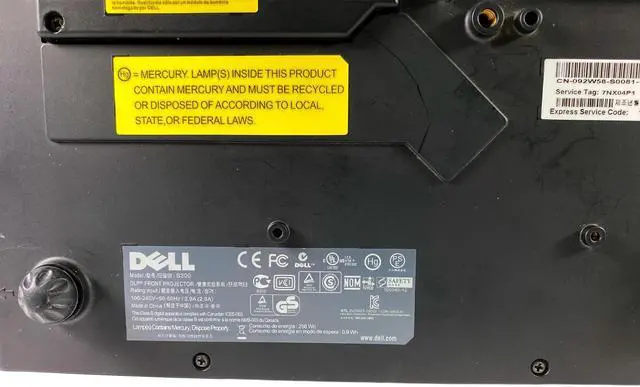 Alt view image 5 of 5 - Dell S300 DLP Short-Throw Projector for Home Theater Games 2200 ANSI HD 3D HDMI w/Remote