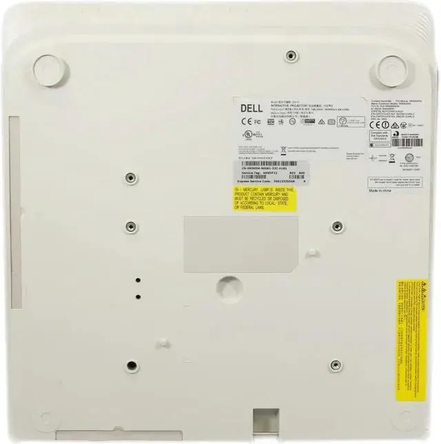 Alt view image 6 of 6 - Dell S510 DLP Projector 3100 ANSI Short Throw School Interactive HDMI w/Bundle