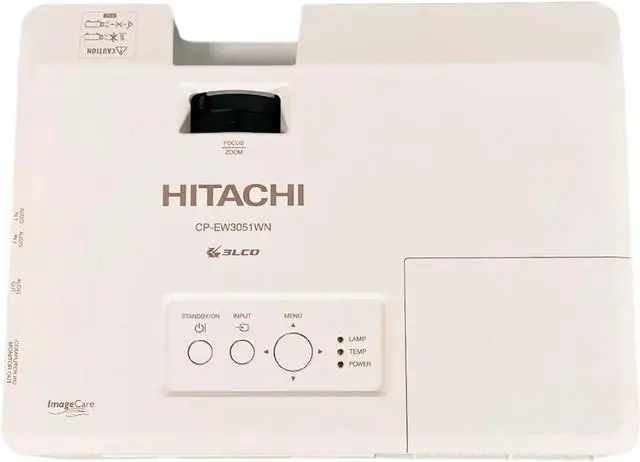 Alt view image 7 of 7 - Hitachi CP-EW3051WN 3LCD Projector 3200 ANSI DICOM Full HD HDMI w/Remote