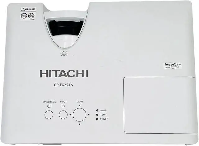Alt view image 6 of 7 - Hitachi CP-EX251N 3LCD Projector 2700 Lumens Home Theater 1080p HDMI w/Bundle