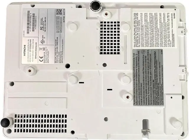 Alt view image 6 of 7 - HITACHI CP-EX3051WN 3LCD Projector Professional 3300 ANSI HD 1080p w/Accessories