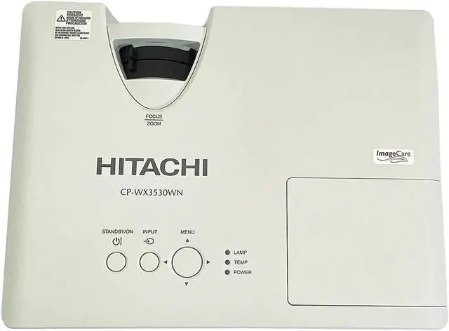 Alt view image 5 of 7 - Hitachi CP-WX3530WN 3LCD Projector 3700 ANSI HD 1080p HDMI LAN w/Accessories