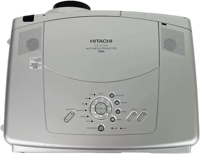 Alt view image 5 of 6 - Hitachi CP-X1200 3LCD Projector 3500 ANSI Office VGA LAN w/Bundle