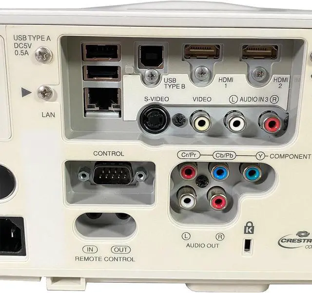 Alt view image 4 of 7 - Hitachi CP-WX8255A 3LCD Projector 5500 ANSI Professional Full HD HDMI w/Remote