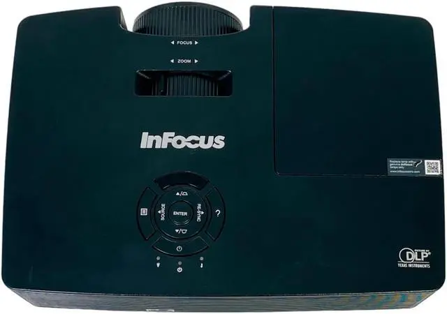 Alt view image 7 of 7 - InFocus IN112v DLP Projector Portable 3500 ANSI Full HD 3D 1080p HDMI w/Bundle