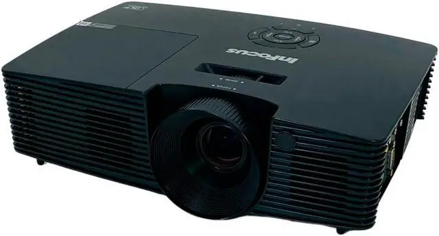 Alt view image 2 of 7 - InFocus IN112v DLP Projector Portable 3500 ANSI Full HD 3D 1080p HDMI w/Bundle
