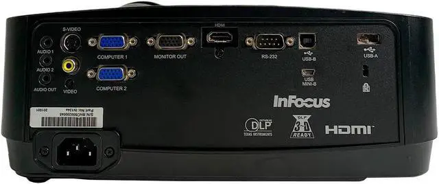 Alt view image 3 of 6 - NEW LAMP - NEW CHIP InFocus IN124a DLP Projector 3500 ANSI 3D HD 1080P HDMI