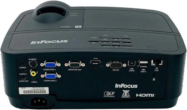 Alt view image 3 of 7 - InFocus IN2124 DLP Projector 3200 ANSI Home Theater Full HD 1080p HDMI w/Bundle