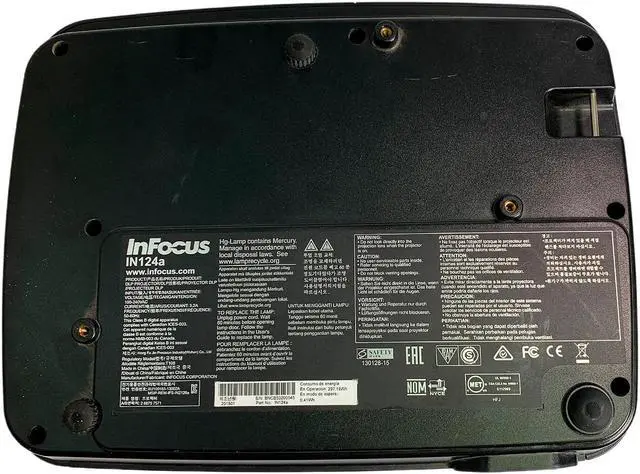 Alt view image 6 of 6 - NEW LAMP - NEW CHIP InFocus IN124a DLP Projector 3500 ANSI 3D HD 1080P HDMI