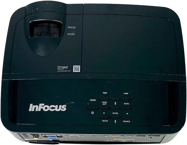 Alt view image 7 of 7 - InFocus IN2124 DLP Projector 3200 ANSI Home Theater Full HD 1080p HDMI w/Bundle